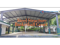 çelik yapı basketbol sahası