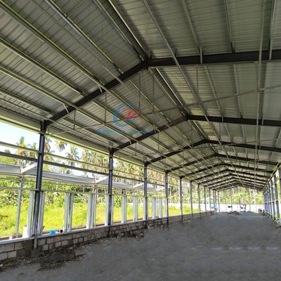 Prefabrik Çelik Yapı Tavuk Evi Domuz yetiştirme için kolay temizlik