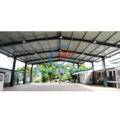 Modern prefab metal çatı tiremeleri, uzay çerçevesi çelik bina basketbol sahası