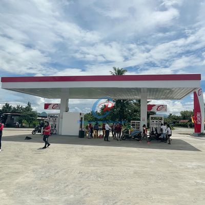 Dayanıklı Özel Çelik Kanopı Petrol İstasyonu için Metal Çatı