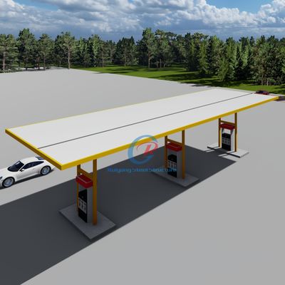 Prefabrik Çelik Yapı Gaz istasyonu Özel Prefabrik Çelik Bina İnşaatı