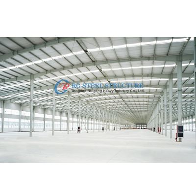 Yumuşak Prefab çelik yapısı Kaplama döngüsü uzatma ile depo binaları