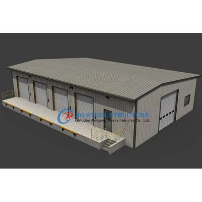 Sismik dayanıklı çelik yapılar Fabrika binası, galvanizli çelik depo inşaatı