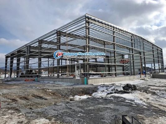 Sıcak Dip Galvanize Prefab Steel Structure Metal Depo Bina Endüstriyel