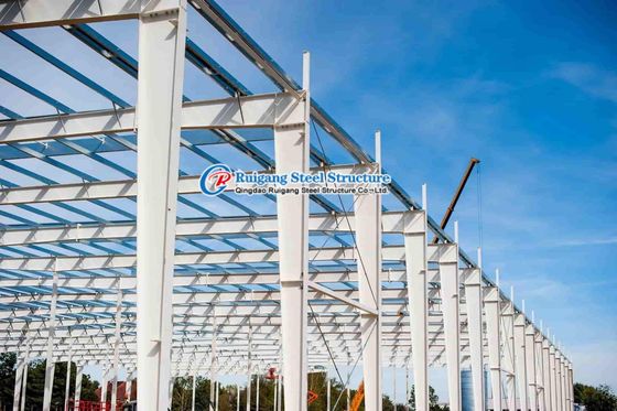 Q235 Metal Çadır Bina İnşaat Tasarımı Prefabrik Çelik Yapı Atölyesi