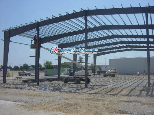 Toz kaplama Prefabrik çelik yapısı Bina Araba parkı