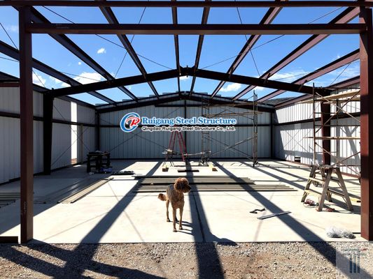 Galvanize Prefab Steel Frame Steel Structure Building Hafif Sanayi Fabrikası