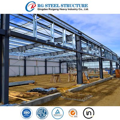Çelik Yapı Metal İnşaat Depo / Atölyeler / Ofisler için Prefabrik Metal Endüstriyel Bina