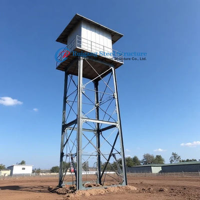 Sıcak Dip Galvanizli Çelik Çerçeve Yapısı Yağmur Su Tankı Afrika için Stand Kulesi Önyapı Metal Bina