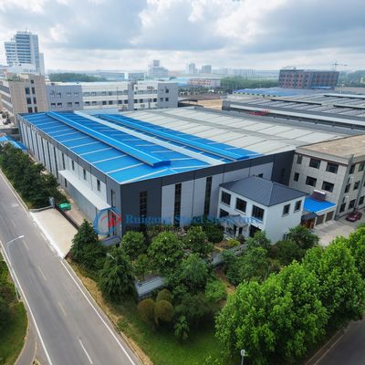 Metal Endüstriyel İnşaat Bina Çelik Yapı Çerçeveli Ticari Ofis Binası Önden Yapımlı Depo