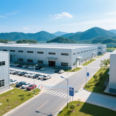 Özel Çelik Yapı Depo Yüksek Rüzgar Direnci 50+ Yıl Yaşam Süresi