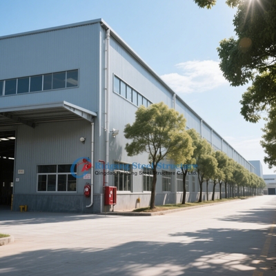 Geniş Açıklıklı Endüstriyel Depo İçin Özelleştirilmiş Prefabrik Çelik Konstrüksiyon Bina