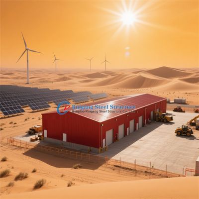 Endüstriyel fabrika için prefabrik çelik yapısı depo depolama odası