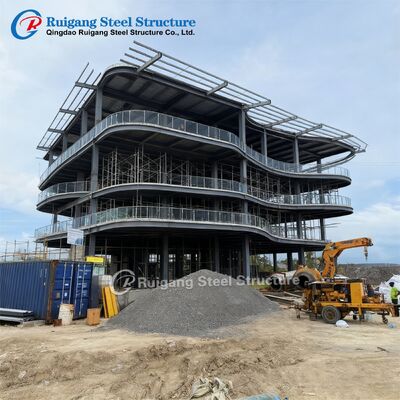 Modern Çelik Yapı Bina Çok Katlı Yapılandırılmış Ofis Binası Otel